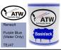 Preview: Renault, Purple Blue (Water Only), TEJ47: 1L Lackdose, von ATW Autoteile West.